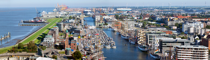 Bremerhaven Stadt Skyline