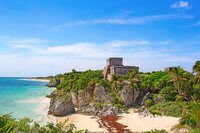 Sandstrand in Tulum, Mexiko